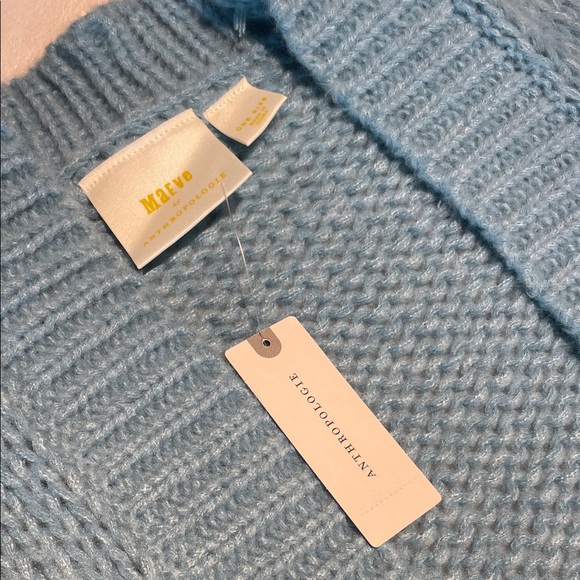 Maeve Teal Cardigan with Multicolor Floral Details - Picture 2 of 2